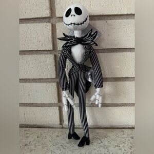 Disney Black and White Jack Skellington Stuffed Animal
